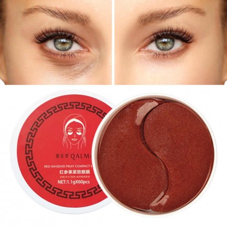Гидрогелевые патчи с женьшенем QALMA Ginseng Berry Eye Mask 60 шт   оптом-2