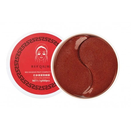 Гидрогелевые патчи с женьшенем QALMA Ginseng Berry Eye Mask 60 шт   оптом-1