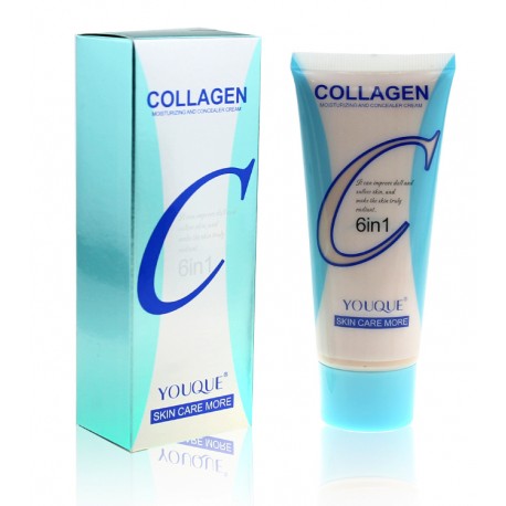 Тональный крем Youque Collagen Moisturizing and Сoncealer Crem 6 в 1 (тон 01) 60 мл  оптом