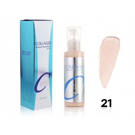 Увлажняющая тональная основа с коллагенами Enough Collagen Moisture Foundation (21 тон) 100 мл  оптом-1