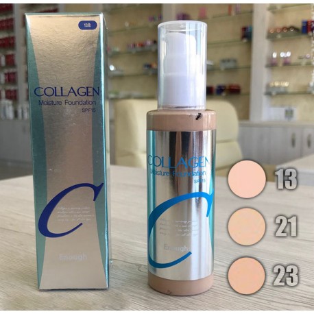 Увлажняющая тональная основа с коллагенами Enough Collagen Moisture Foundation (21 тон) 100 мл  оптом-2