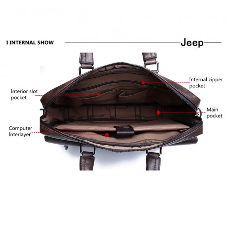 Большая мужская сумка-мессенджер Jeep Buluo  оптом-4