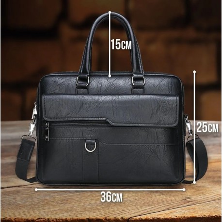 Портфель-сумка экокожа для документов, ноутбука-2