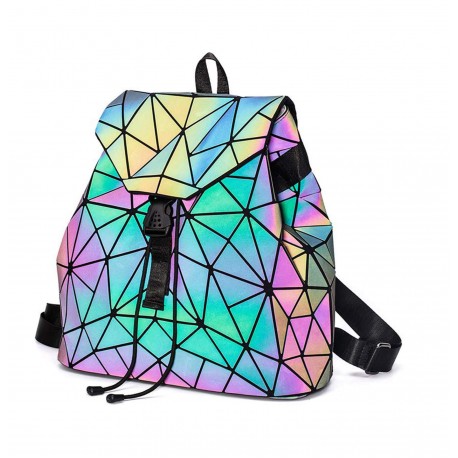Голографический рюкзак Хамелеон (треугольники)  оптом