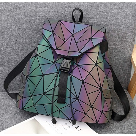 Голографический рюкзак Хамелеон (треугольники)  оптом-8