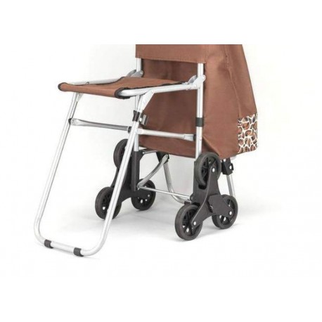 Сумка-тележка с откидным сиденьем и тройными колесами  оптом-4