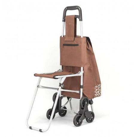 Сумка-тележка с откидным сиденьем и тройными колесами  оптом