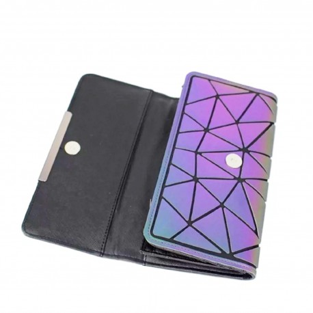 Женский кошелек клатч Хамелеон, голографический светоотражающий  оптом-2