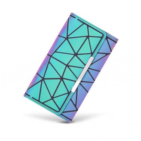 Женский кошелек клатч Хамелеон, голографический светоотражающий  оптом