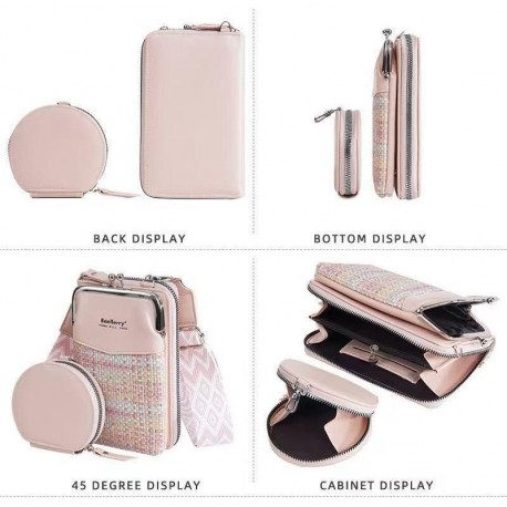 Сумка женская на плечо кросс-боди 11 х 19 см с широким ремешком оптом-5