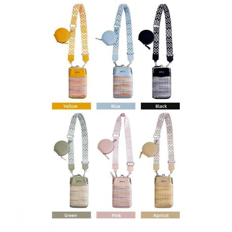 Сумка женская на плечо кросс-боди 11 х 19 см с широким ремешком оптом-6