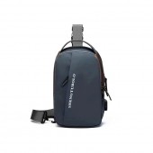 Сумка-слинг мужская на плечо Shengtubolo USB-порт кодовый замок 