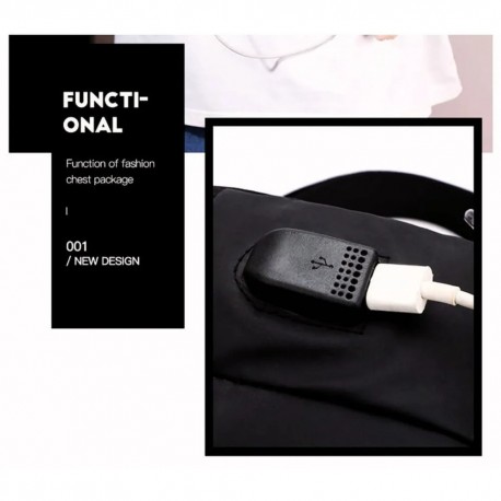 Сумка-слинг мужская на плечо Shengtubolo USB-порт кодовый замок  оптом-6