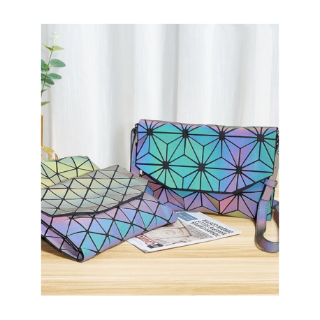 Светящаяся вечерняя сумка-конверт Хамелеон  оптом-6