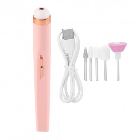 Портативный аппарат для маникюра и педикюра 1В, 5 сверл оптом-1