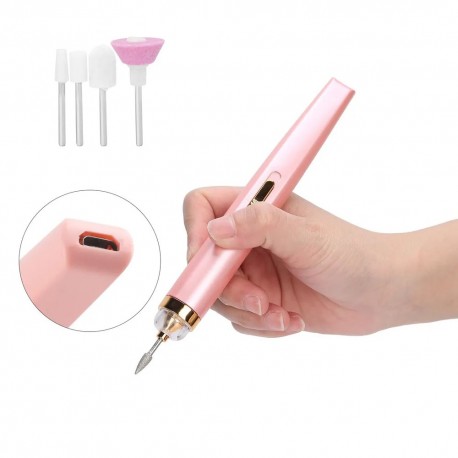 Портативный аппарат для маникюра и педикюра 1В, 5 сверл оптом-7