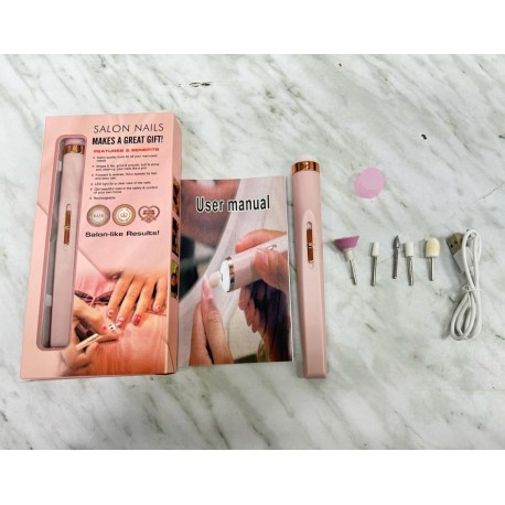 Портативный аппарат для маникюра и педикюра 1В, 5 сверл оптом-8