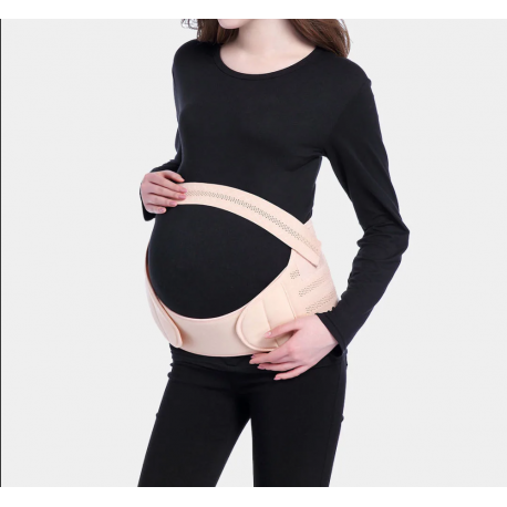 Поддерживающий бандаж для беременных бежевый  оптом-1