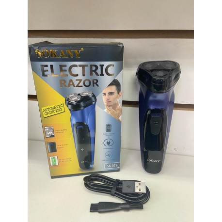 Электробритва мужская SOKANY ELECTRIC RAZOR SK-379 профессиональная, универсальная  оптом-3