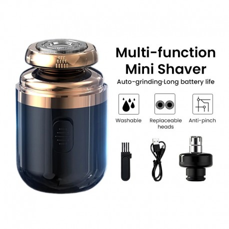 Портативная бритва-триммер для мужчин 2 в 1  оптом-4