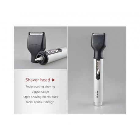 Универсальный многофункциональный электрический триммер для бороды и усов Kemei km-6650  оптом-7