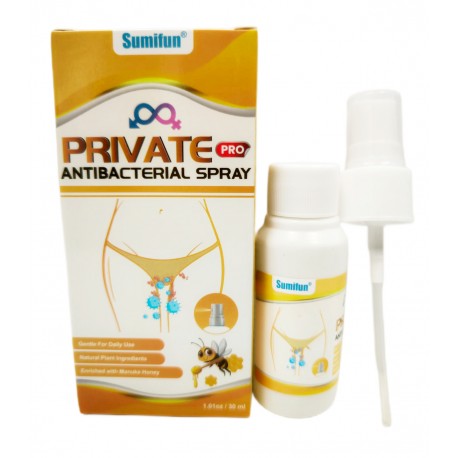 Антибактериальный спрей для интимной гигиены Sumifun Private Pro Antibacterial Spray Мёд 30 мл оптом-1