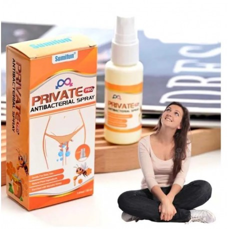 Антибактериальный спрей для интимной гигиены Sumifun Private Pro Antibacterial Spray Мёд 30 мл оптом-2