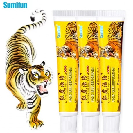 Крем-бальзам Sumifun Chinese Red Tiger Balm Pain Relief Cream при болях в пояснице 20 г оптом-3