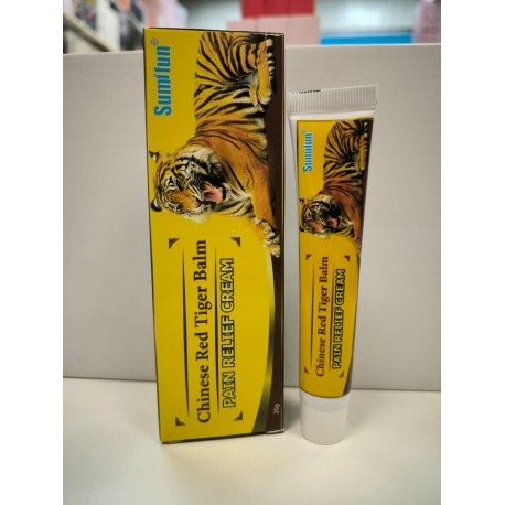 Крем-бальзам Sumifun Chinese Red Tiger Balm Pain Relief Cream при болях в пояснице 20 г оптом-2