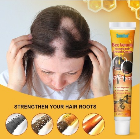 Крем для роста волос Sumifun Bee Venom Alopecia Hair Growth Cream 20 г оптом-3