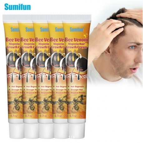 Крем для роста волос Sumifun Bee Venom Alopecia Hair Growth Cream 20 г оптом-4
