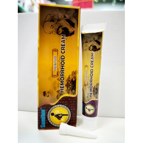 Крем-мазь от геморроя Huatuo Hemorrhoid Cream бренда Sumifun 20 г оптом-5