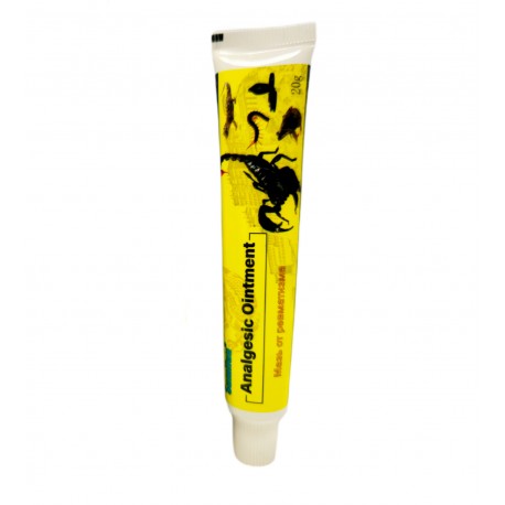Мазь ПЯТЬ ЯДОВ Sumifun Analgesic Ointment с ядом скорпиона от боли в суставах и мышцах 20 г  оптом-1