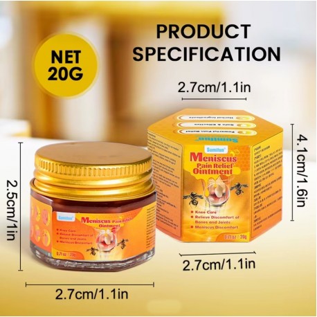 Крем-мазь Sumifun Meniscus Pain Relief Ointment при растяжениях и ушибах 20 г оптом-6