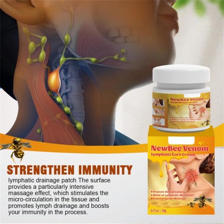 Крем-мазь Sumifun NewBee Venom Lymphatic Care Cream на пчелином яде для ухода за кожей шеи 20 г оптом-4