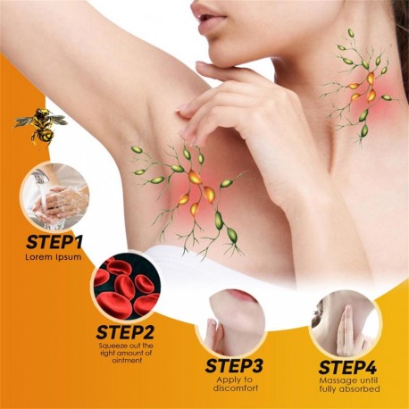 Крем-мазь Sumifun NewBee Venom Lymphatic Care Cream на пчелином яде для ухода за кожей шеи 20 г оптом-5