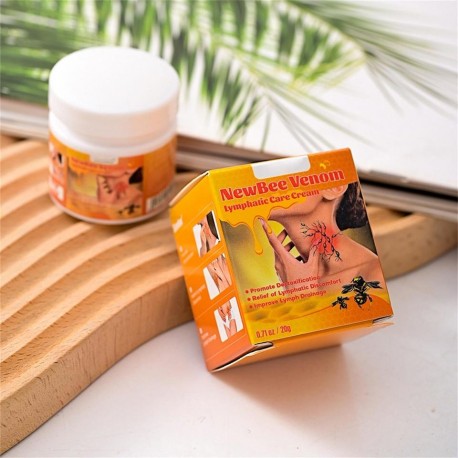 Крем-мазь Sumifun NewBee Venom Lymphatic Care Cream на пчелином яде для ухода за кожей шеи 20 г оптом-7