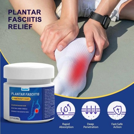 Крем Sumifun Plantar Fasciitis & Heel Relief Cream при растяжениях и ушибах, болях пятки 20 г оптом-8