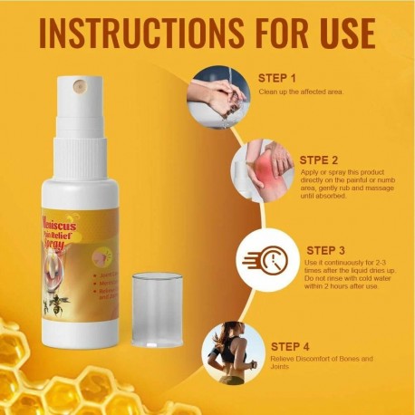 Спрей-мазь Sumifun Meniscus Pain Relief Spray от болей в суставах, судорог 30 мл оптом-7