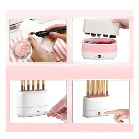 Электрическая мойка-сушилка для косметических кистей на 12 кисточек  оптом-6