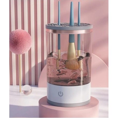Электрический очиститель кисточек для макияжа 160 х 90 мм с вращением  оптом-4
