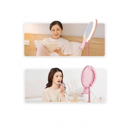 Кольцевая лампа с зеркалом и держателем для телефона  оптом-2