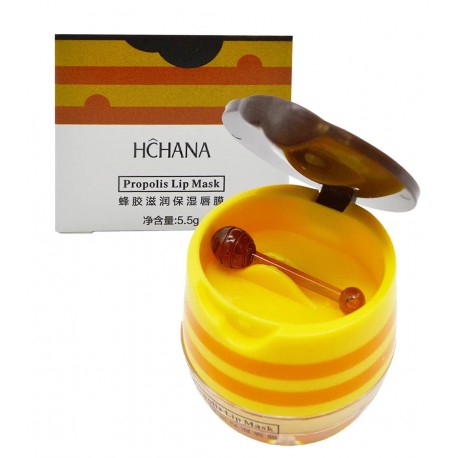 Бальзам для губ Ночной с Прополисом HCHANA  Propolis Lip Mask, 5,5 гр  оптом-2