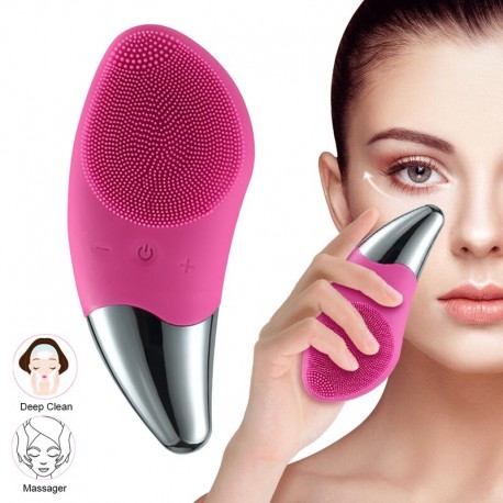 Электрическая массажная щётка для чистки лица Sonic Facial Brush  оптом-7