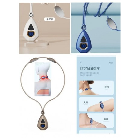 Интеллектуальный электрический импульсный EMS массажер для шеи  оптом-4