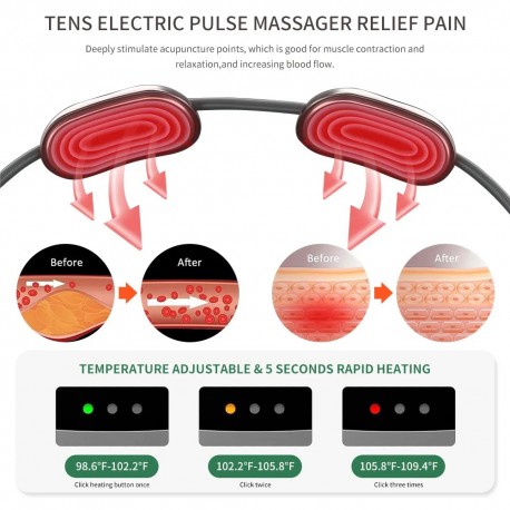 Мультифункциональный электронный массажер для головы и шеи подвесной  оптом-8