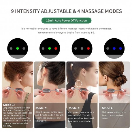 Мультифункциональный электронный массажер для головы и шеи подвесной  оптом-9