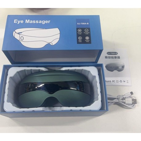 Умный массажер для глаз XJ-708A-B с музыкой  оптом-4