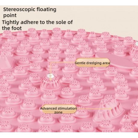 Акупрессурный круглый массажный коврик для ног, диаметр 55 см  оптом-4