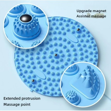 Акупрессурный круглый массажный коврик для ног, диаметр 55 см  оптом-3